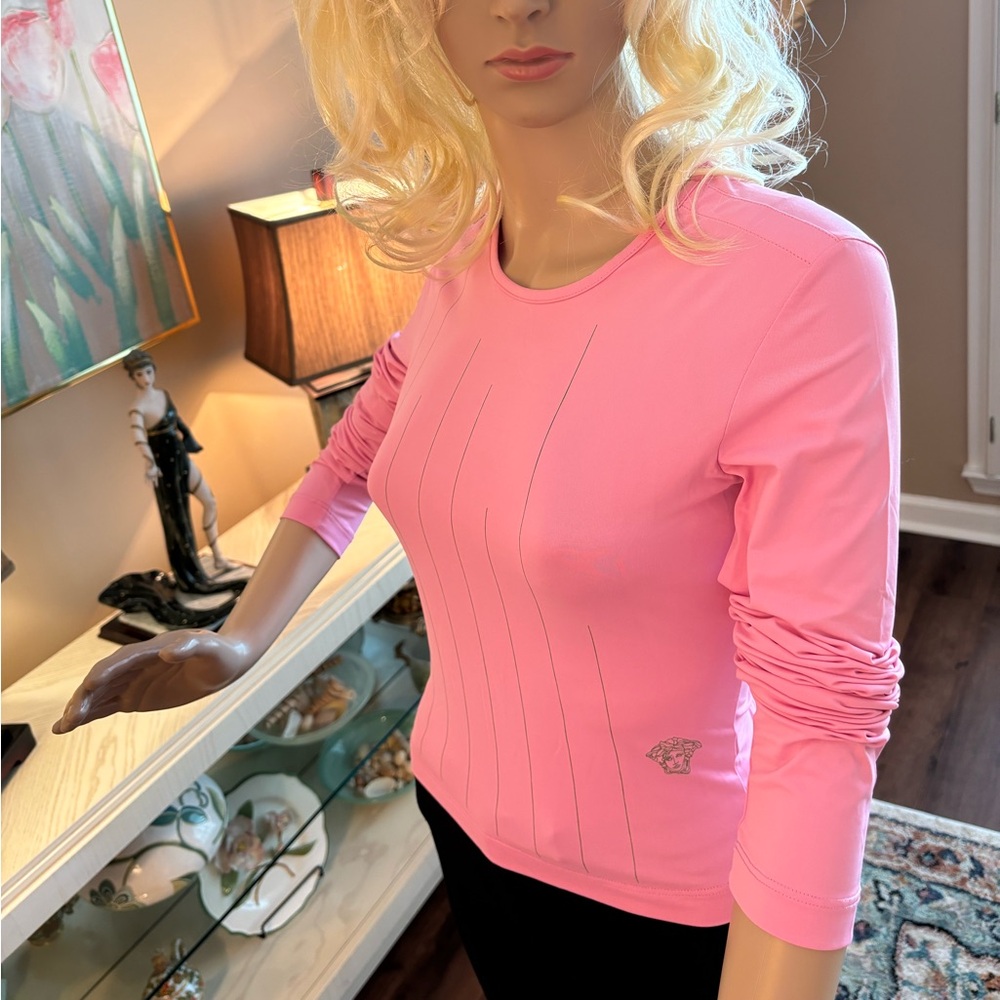 VERSACE JEANS COUTURE STUNNING TOP IN MINT CONDITION.
